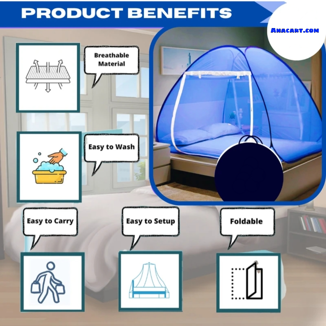 King Size Mosquito Net for Double Bed