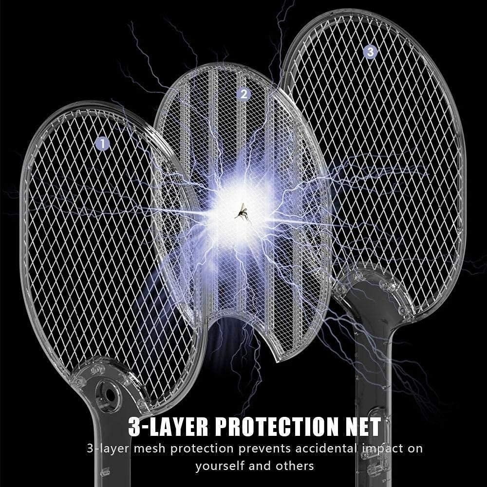 Automatic Mosquito Killer Stainless Bat | UV Light | 1200mah Rechargeable Battery