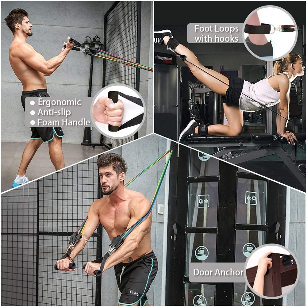 Resistance Bands 11 IN 1 Set for Multi Exercises